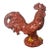 Large Porcelain Rooster Figurine Red Paisley Bandana Farmhouse Country Decor For Sale