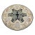 Aubusson Style Large Round Needlepoint Rug or Wall Tapestry For Sale