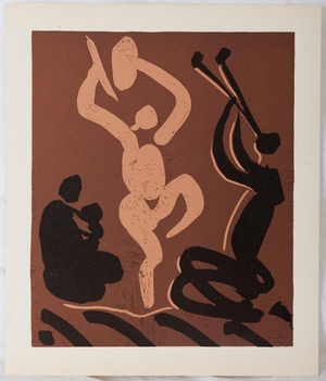 Pablo Picasso, Dancers and Musicians, Etching