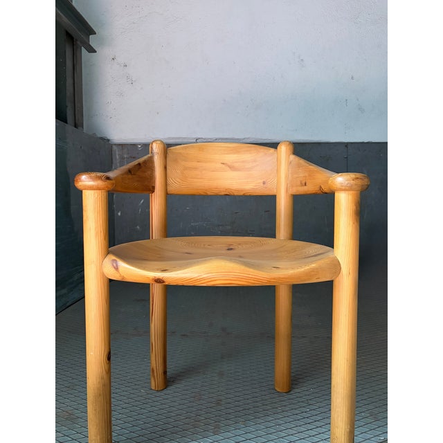 Set of 4 Armchairs designed by Danish architect Rainer Daumiller for Hirtshals Sawmill, Denmark, 1970s. These organic...