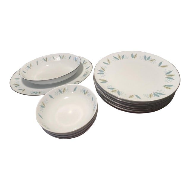 13 Piece Set of Vintage Franciscan Newport Dishes For Sale