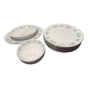 13 Piece Set of Vintage Franciscan Newport Dishes