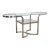 Mid-Century Modern to Modern Polished Chrome Oval Sofa or Console Table For Sale