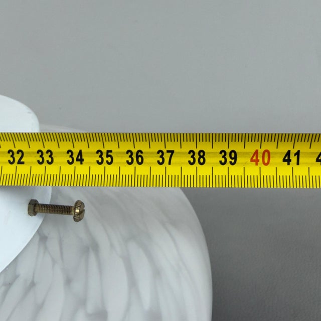 Modern Spiral Satin Murano Glass Ceiling Lamp, 1970s For Sale - Image 11 of 13