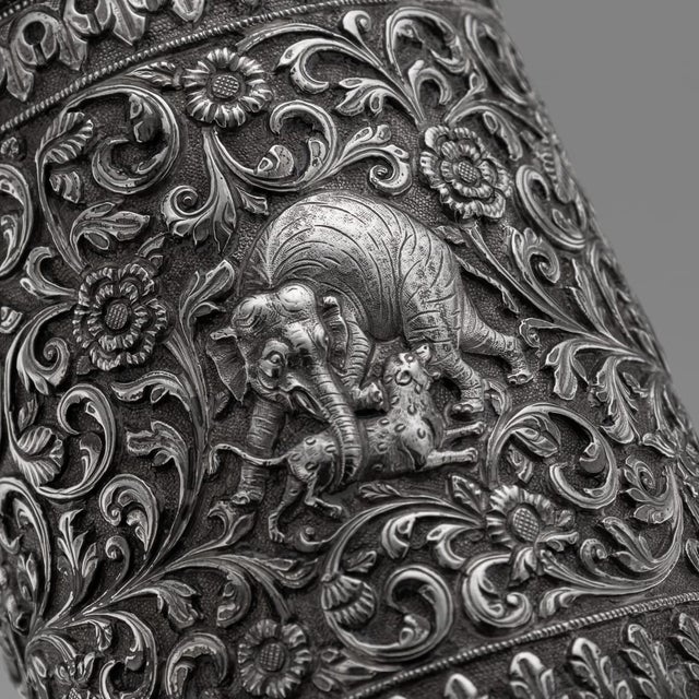 Antique Indian Kutch Silver Mug, 1890 For Sale - Image 15 of 18