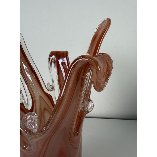 1960s Brick Red Murano Glass Vase, 1960s For Sale - Image 5 of 12