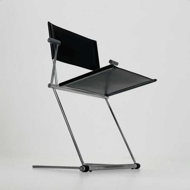 Mid-Century Modern Ballerina Black Dining Chair by Herbert Ohl for Matteo Grassi, Italy, 1980s For Sale - Image 4 of 11