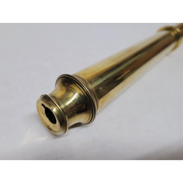 Solid Brass Ship Captains Telescope For Sale - Image 9 of 10