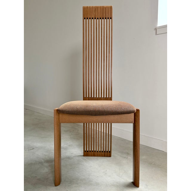 Pietro Costantini for Ello Postmodern High Back Dining Chairs, Set of 8 (Italy) For Sale - Image 12 of 17