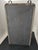 Refurbished steel wall cabinet/medicine cabinet with four compartments/glass shelves, lockable, anthracite gray painted...