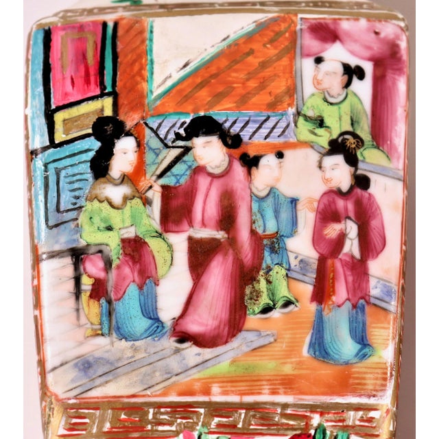 Mid 19th Century Chinese Famille Rose Vases - a Pair For Sale - Image 9 of 13