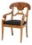 Henredon Furniture Neoclassical Style Burl Maple Armchair For Sale