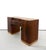 Vintage Art Deco Burl Wood Pedestal Desk For Sale In West Palm - Image 6 of 8