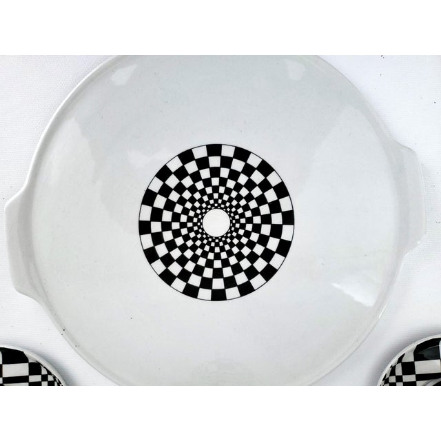 Espresso Set ----- 1960s Authentic Op Art For Sale - Image 10 of 12
