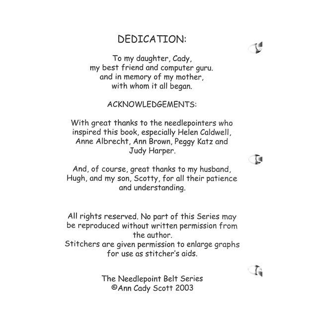 Paper "The Needlepoint Belt Series" 2003 Scott, Anne Cady For Sale - Image 7 of 14
