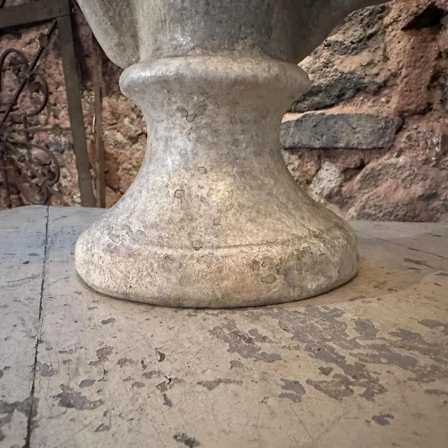 Antique White 1930s Terracotta Sicilian Sculpture of a Young Girl For Sale - Image 8 of 13