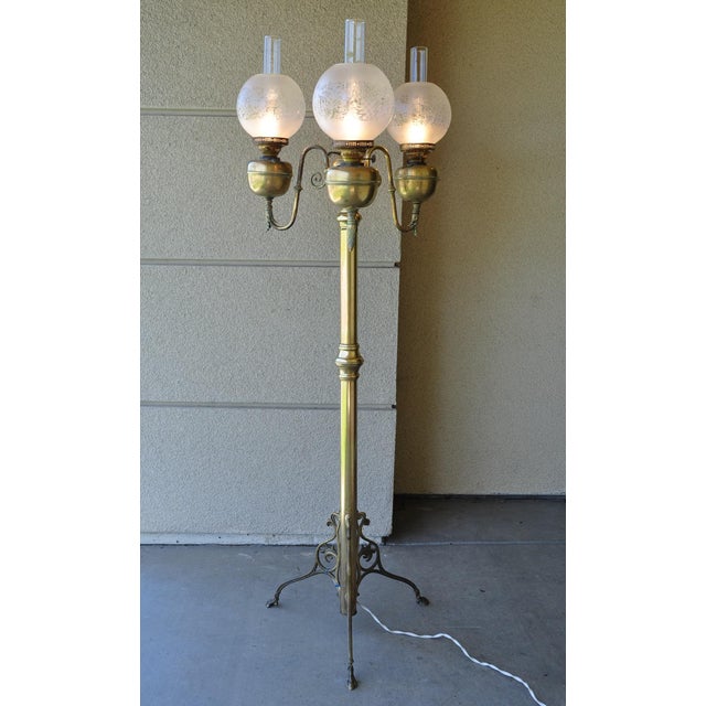 antique piano parlor floor lamp