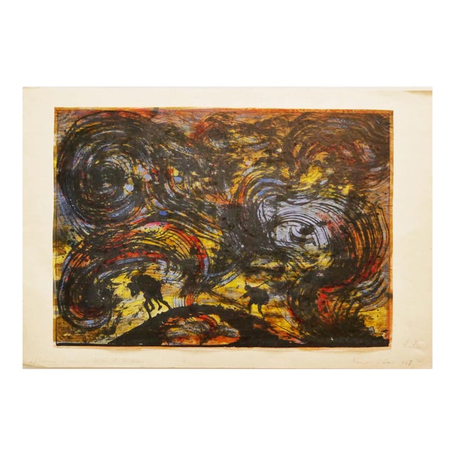 Eugene Berman, Escape from Troy, Lithograph, 1960s For Sale