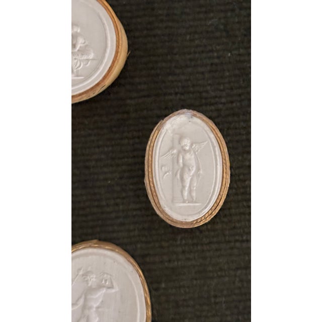 Antique Italian Grand Tour Plaster Intaglios - Set of 6 (Group #6) For Sale - Image 14 of 14