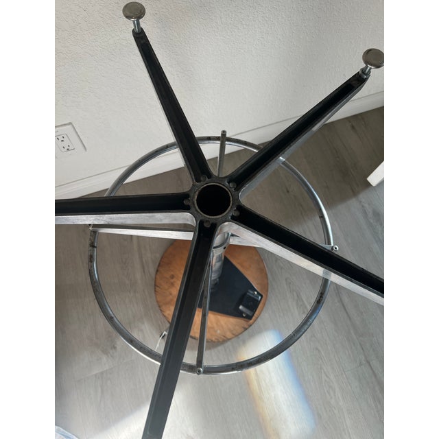 Vintage Industrial Neolt Italian Lab Drafting Stool For Sale In Los Angeles - Image 6 of 7