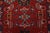 Hamedan Runner 3’6” X 9’8” Red Wool Vintage Tribal Hand-Knotted Oriental Rug For Sale - Image 9 of 14