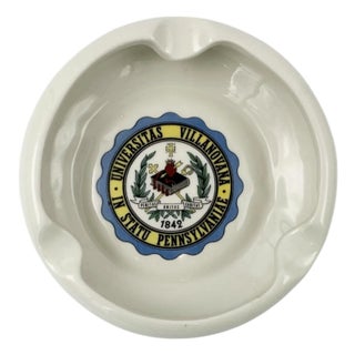 Vintage Villanova University Ceramic Ashtray Catchall Dish For Sale