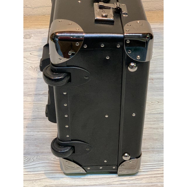 Asprey Londoner Trolley, Black Cross Hatch Suitcase For Sale - Image 4 of 18