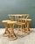 Vintage Rattan High Top Table With Coordinating Stools - Set of 5 For Sale - Image 13 of 17