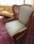 Ethan Allen Regency Faux Bamboo and Cane Wingback Upholstered Lounge Chair. Key Features • Frame: Sculpted walnut frame in...