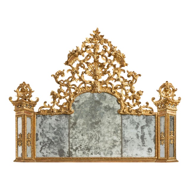 Vintage Carved Fireplace Frame For Sale