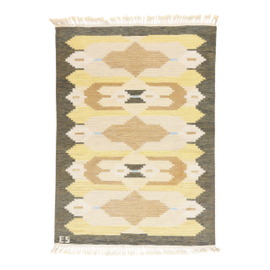 Evy Svensson Vintage Swedish Rollakan Rug, 04'07 X 06'03