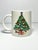 Contemporary 1980s Vintage Set of 5 Porcelain “Christmas Tree” Mugs For Sale - Image 3 of 7