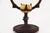 Black Exquisite Cast Iron Chamberstick With Porcelain Reflector, French, 19th Century For Sale - Image 8 of 17