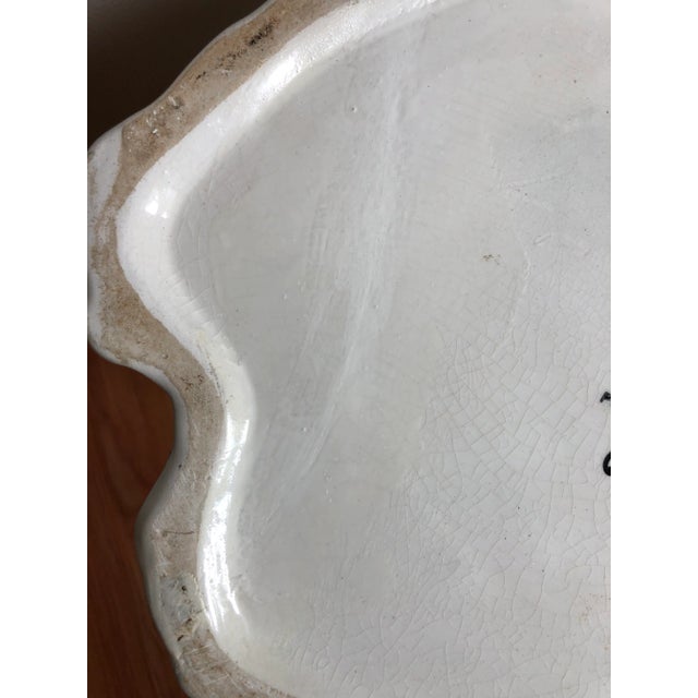 1960s Mid Century White Ceramic Owl Umbrella Stand For Sale - Image 5 of 8