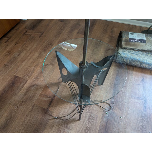 1960s 1960s Harry Balmer Brutalist Floor Table Lamp For Sale - Image 5 of 11