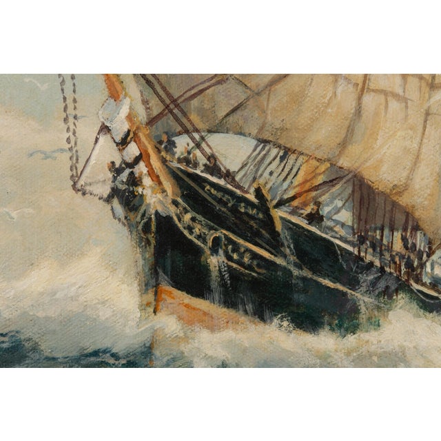 “The Cutty Sark” Original Oil on Canvas For Sale In Tampa - Image 6 of 11