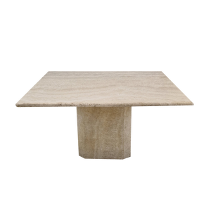 Italian Coffee Table in Travertine, 1980s
