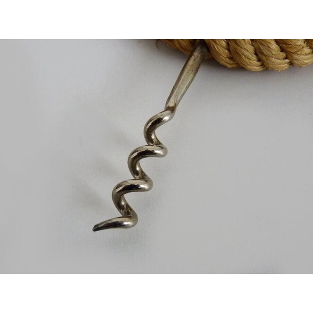 Mid-Century French Rope Corkscrew attributed to Adrien Audoux & Frida Minet, 1950s For Sale - Image 6 of 7