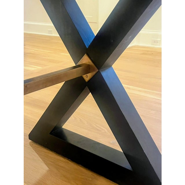 Custom Walnut Live-Edge Dining Table For Sale - Image 4 of 5