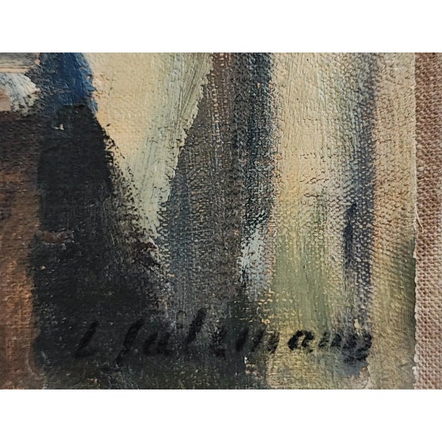 Modern Louis Henri Salzmann, Nature morte, Oil on Canvas For Sale - Image 3 of 11