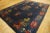 Art Deco 1920s Navy Blue Vase Floral Antique Chinese Art Deco Carpet 9' X 11'6" Handknotted Wool Rug For Sale - Image 3 of 11
