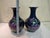 A Pair of Chinese Old Ceramic Vase,Qing Dynasty Qianlong Marked Blue Ground Famille Rose Porcelain Yuhuchun Vase Flowers and Birds Pattern For Sale - Image 10 of 11