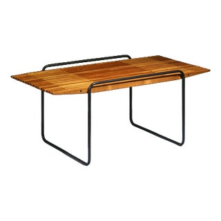 Coffee Table with Slatted Top by Taichiro Nakai for La Permanente Mobili Cantù, Italy, 1955 For Sale
