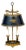 French Empire-Style Bouillotte Lamp with Napoleonic Eagle Motif, circa 1925 For Sale