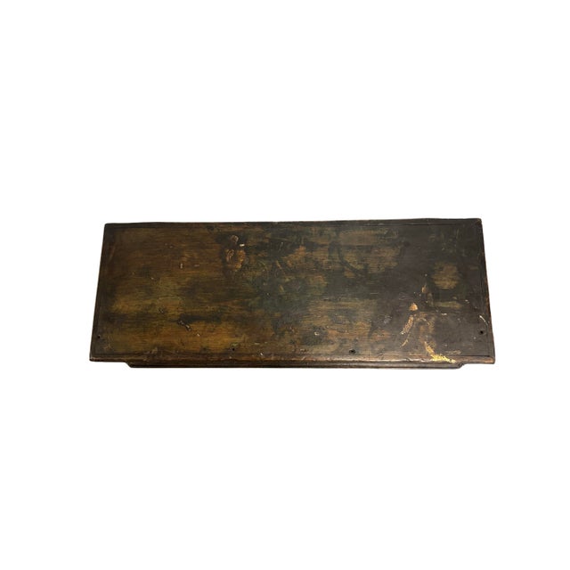 Wood 19th Century Ebonized English Pine Box For Sale - Image 7 of 7