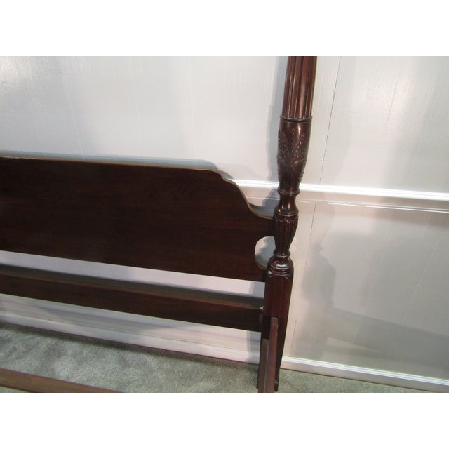 Wood Knob Creek Solid Cherry Queen Size Poster Bed For Sale - Image 7 of 11