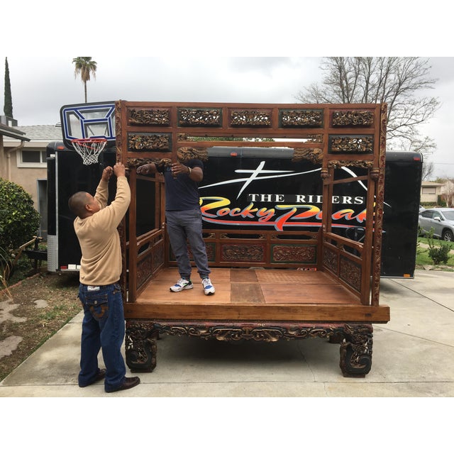 Brown Late 18th-Early 19th Century Chinese Marriage Bed For Sale - Image 8 of 16