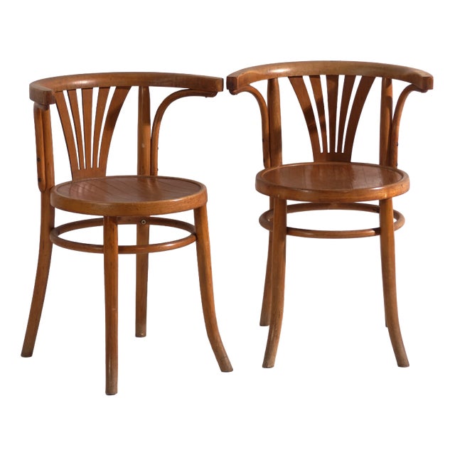 Bentwood Chairs in the style of Thonet, Hungary, 1960, Set of 2 For Sale