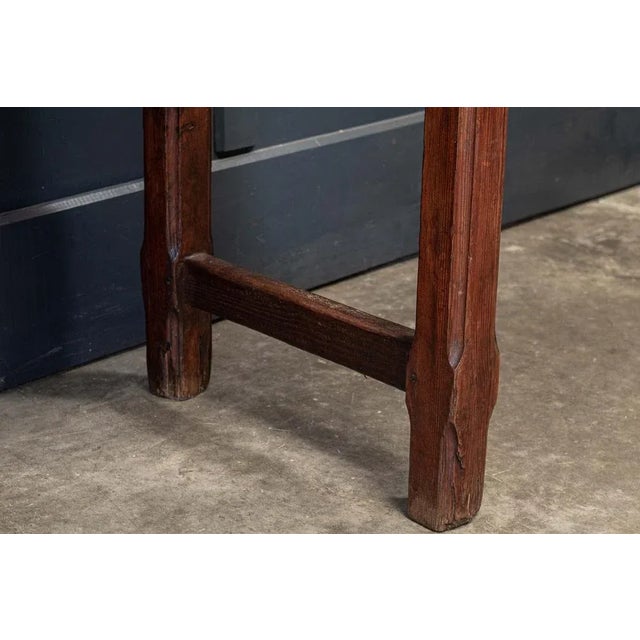 Large English Gothic Pine Server Table, 19th Century For Sale - Image 6 of 7