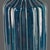 Late 20th Century Mid-Century-Modern Tall 24.5'' Ribbed Blue Glazed Pottery Floor Table Vase For Sale - Image 4 of 9